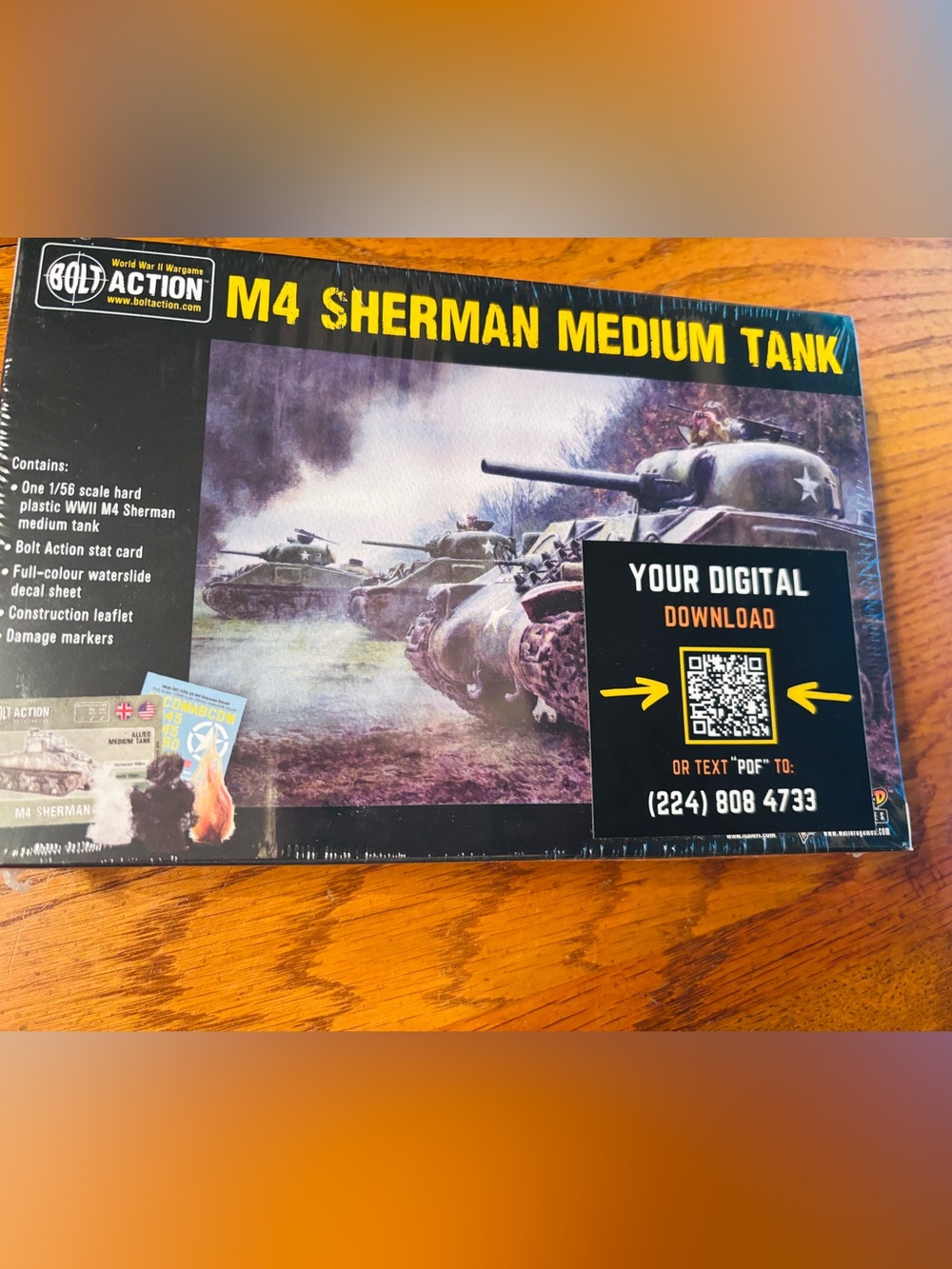 M4 Sherman Medium Tank Model Kit - Olive Green
